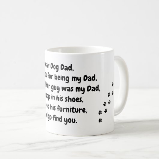 Beste Dog papa Koffiemok (Voorkant rechts)