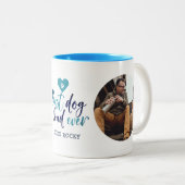 Beste Dog Papa Ooit 2-foto Mok (Voorkant rechts)