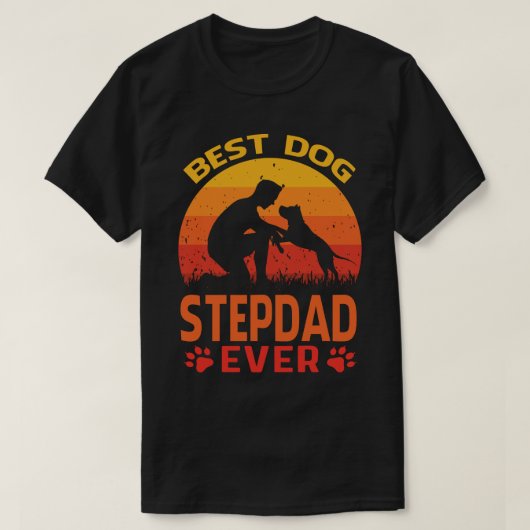 Beste Dog STEPDAD ooit T-shirt (Design voorkant)
