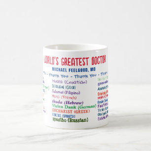 Beste dokter bedankt koffiemok