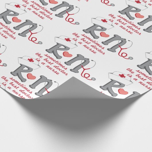Beste dokter is verpleegster cadeaupapier (Hoek)
