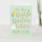 Beste dokter ooit blij Pasen Typografie Kaart (Voorkant)