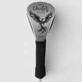 Beste Dokter Ooit Rijzende Feniks Monogram Initiaa Golfheadcover (Voorkant)
