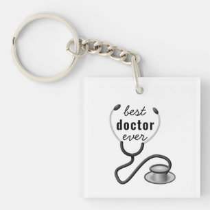Beste Dokter Ooit Stethoscoop Arts Afstuderen Sleutelhanger