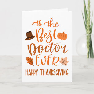 Beste dokter ooit Thanksgiving dag in Sinaasappel Kaart
