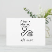 Beste Dokter Ooit Waardering Dank Dokter Bedankkaart (Staand voorkant)