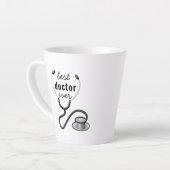 Beste Dokter Ooit Waardering Dank Dokter Latte Mok (Linkerhoek)