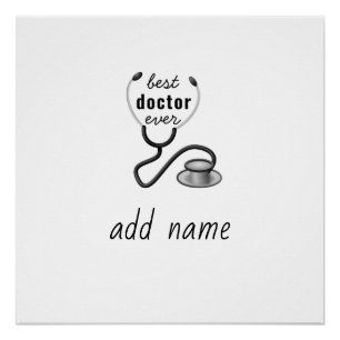 Beste Dokter Ooit Waardering Dank Je Dokter Perfect Poster