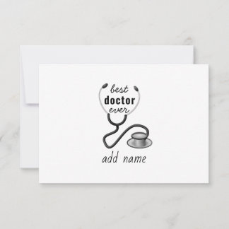 Beste Dokter Ooit Waardering Dank U Dokter Bedankkaart