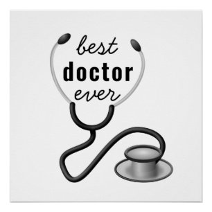 Beste Dokter Ooit Waardering Dank U Dokter Perfect Poster
