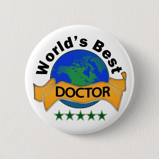 Beste dokter ronde button 5,7 cm (Voorkant)