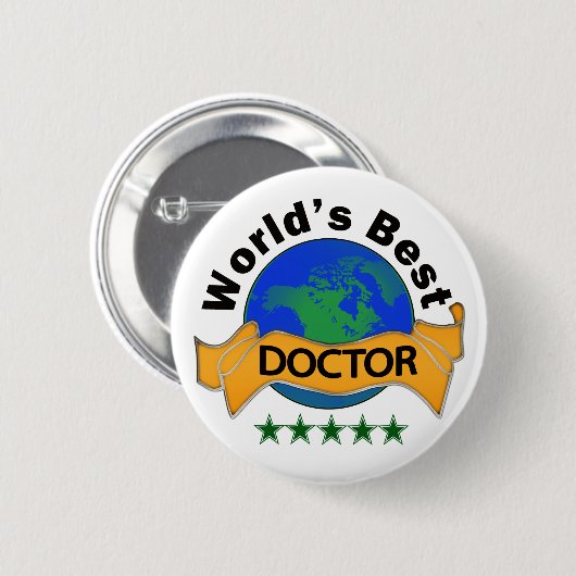 Beste dokter ronde button 5,7 cm (Voorkant /achterkant)