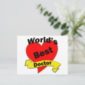 Beste dokter ter wereld briefkaart (Staand voorkant)