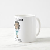 Beste dokter ter wereld, Cute Black Vrouw Koffiemok (Voorkant rechts)