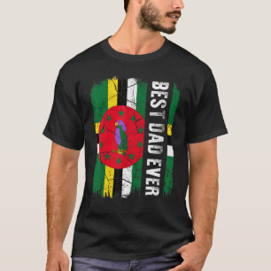 Beste Dominicaanse vader ooit Dominica Flag Vaderd T-shirt