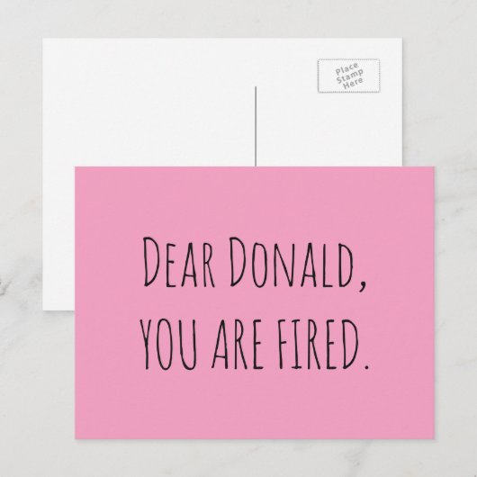 Beste Donald, je bent bang Briefkaart (Voorkant / Achterkant)