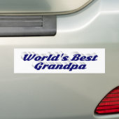 Beste donkerblauw opa bumpersticker (Op auto)