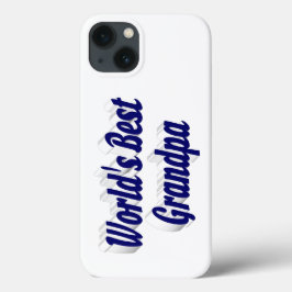 Beste donkerblauwe opa-tekst Case-Mate iPhone case