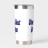 Beste donkerblauwe opa-tekst geïsoleerde drinkbeker (Rechts)