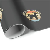 Beste Doodle Moeder Ooit Retro Hond Cadeaupapier (Rol Hoek)