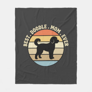 Beste Doodle Moeder Ooit Retro Hond Fleece Deken