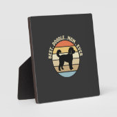 Beste Doodle Moeder Ooit Retro Hond Fotoplaat (Voorkant)