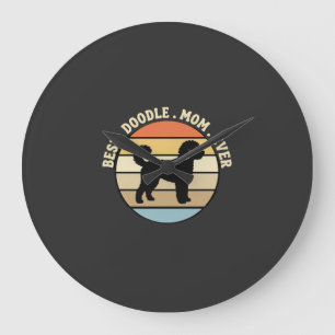 Beste Doodle Moeder Ooit Retro Hond Grote Klok