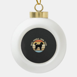 Beste Doodle Moeder Ooit Retro Hond Keramische Bal Ornament