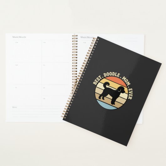 Beste Doodle Moeder Ooit Retro Hond Planner (Display)