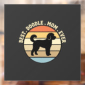 Beste Doodle Moeder Ooit Retro Hond Raamsticker (Vel 2)