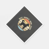 Beste Doodle Moeder Ooit Retro Hond Servet (Hoek)