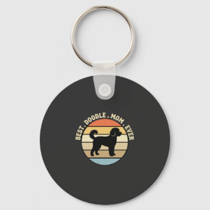 Beste Doodle Moeder Ooit Retro Hond Sleutelhanger