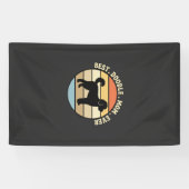 Beste Doodle Moeder Ooit Retro Hond Spandoek (Horizontaal)