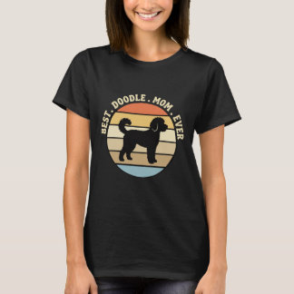 Beste Doodle Moeder Ooit Retro Hond T-shirt