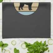 Beste Doodle Moeder Ooit Retro Hond Theedoek (Gevouwen)