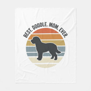Beste Doodle Moeder Ooit Vintage Hond Moeder Ontwe Fleece Deken