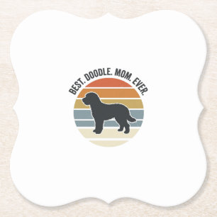 Beste Doodle Moeder Ooit Vintage Hond Moeder Ontwe Kartonnen Onderzetters