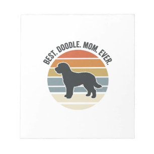 Beste Doodle Moeder Ooit Vintage Hond Moeder Ontwe Notitieblok
