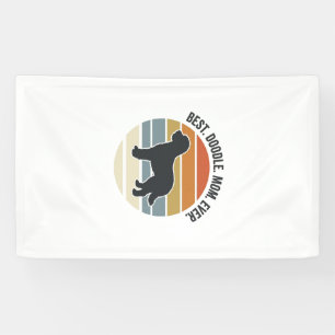Beste Doodle Moeder Ooit Vintage Hond Moeder Ontwe Spandoek