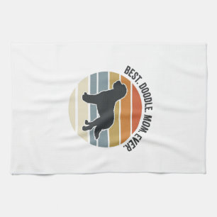 Beste Doodle Moeder Ooit Vintage Hond Moeder Ontwe Theedoek