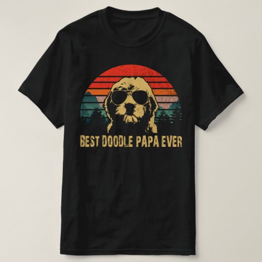 Beste Doodle Papa ooit T-shirt (Design voorkant)
