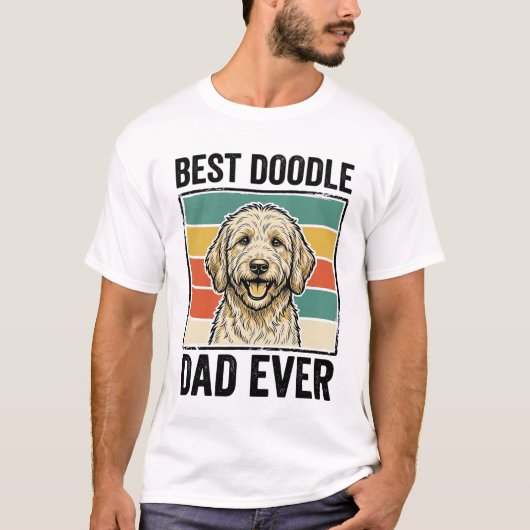 Beste Doodle Papa Ooit Vintage Hond Shirt Ontwerp_ (Voorkant)