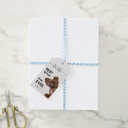 Beste doodsbange mum ooit cadeaulabel (Met Touw)