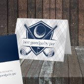 Beste door Par gepersonaliseerde marineblauwe golf Kaart