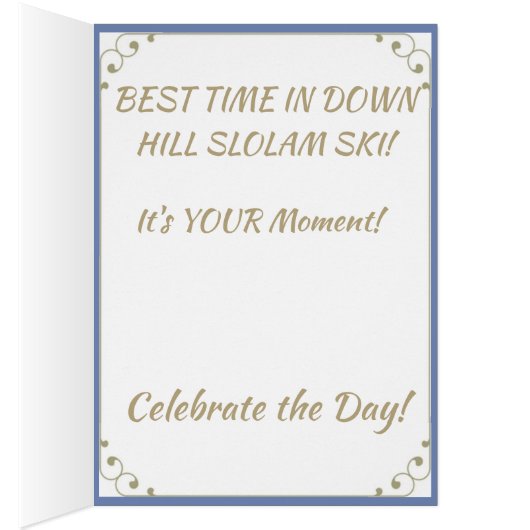 BESTE DOWN HILL SKIER (Binnen (Rechts))