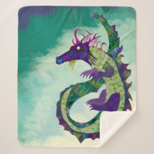 Beste Dragon Sherpa Blanket-Middelgrote Grootte