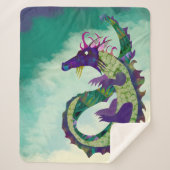 Beste Dragon Sherpa Blanket-Middelgrote Grootte Sherpa Deken (Voorkant)
