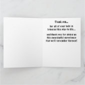 Beste Drama Leraar Van De Cast En Crew Bedankkaart (Binnen)