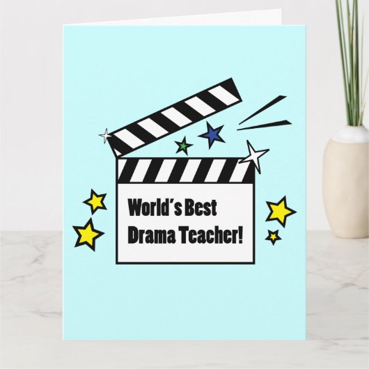 Beste Drama Leraar Van De Cast En Crew Bedankkaart (Voorkant)