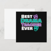 Beste dramaleraar ooit acter acter acter bedankkaart (Voorkant / Achterkant)